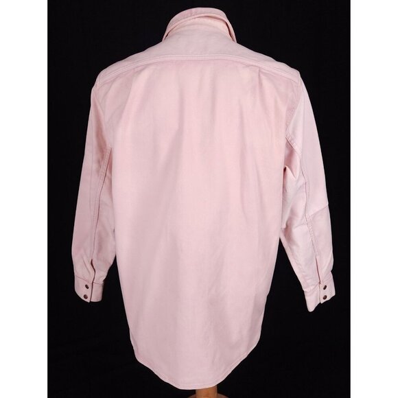 Acne Studios Panelled Denim Overshirt XS Mens Jacket Pink $540 - Picture 8 of 13